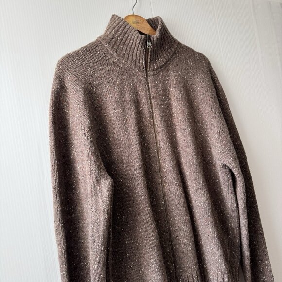 NEW Toad&Co Men’s Wilde Full Zip Sweater Brown Sugar Sz L - Picture 3 of 10